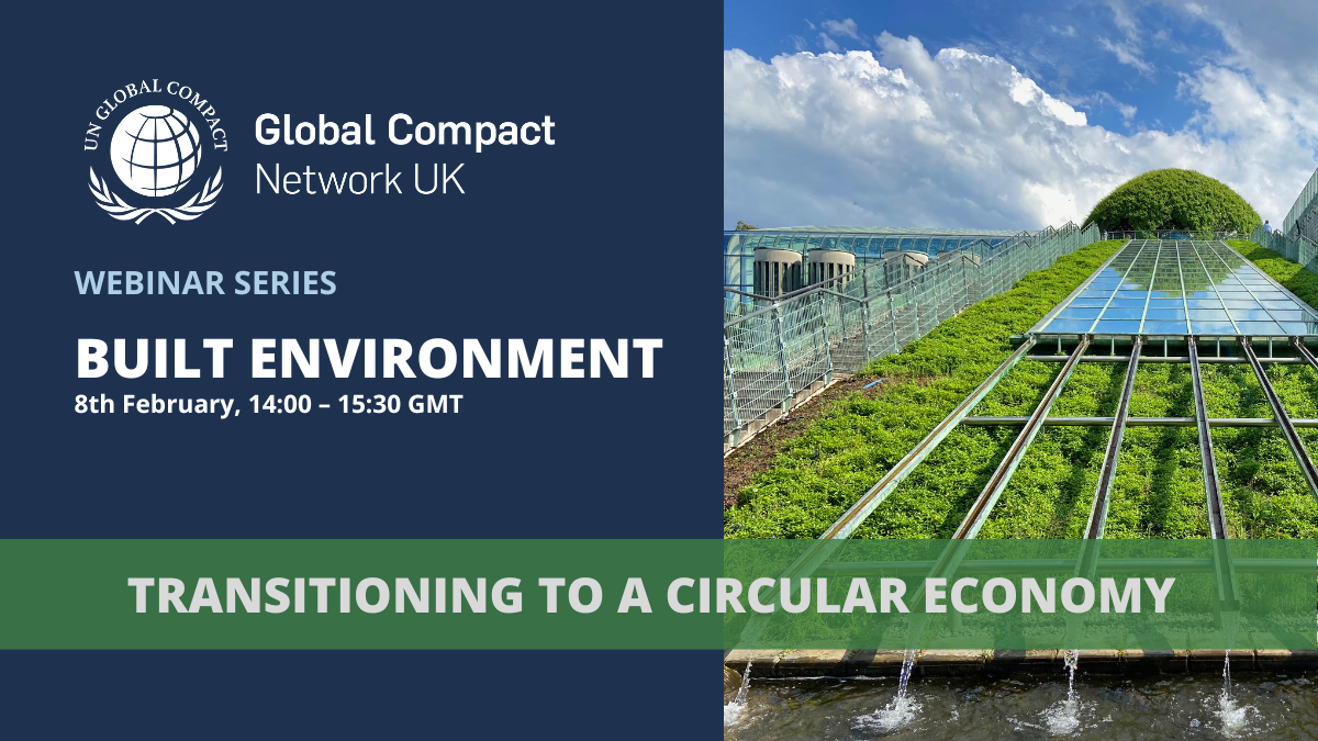 Join this session to learn about issues related to the built environment in transitioning to a circular economy.